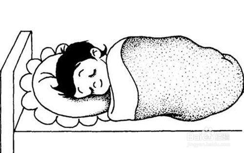 睡觉的宝宝的画法