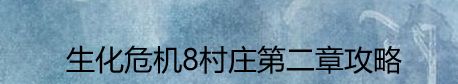 生化危机8村庄第二章攻略