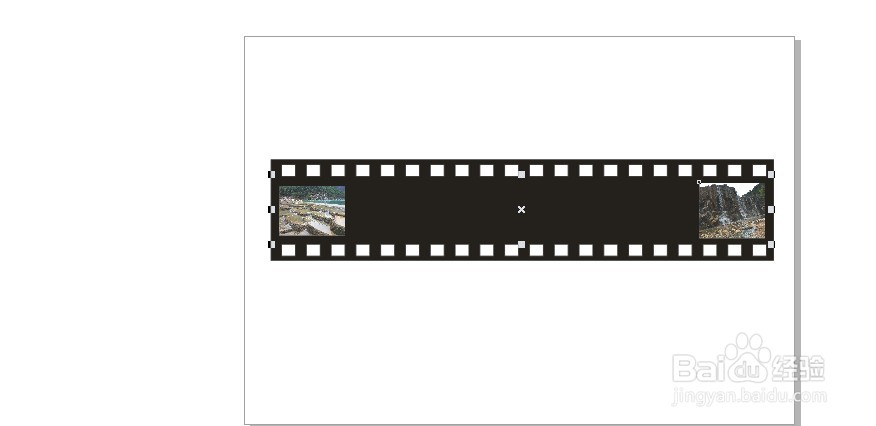 corelDRAW制作图片胶卷效果