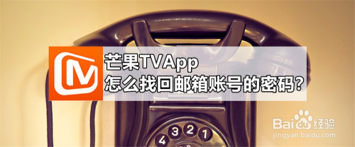 芒果TVApp怎么找回邮箱账号的密码？