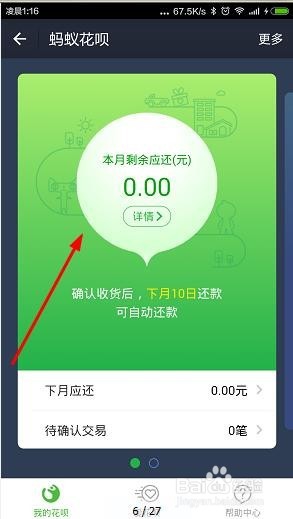 怎么查看淘宝蚂蚁花呗的金额是多少