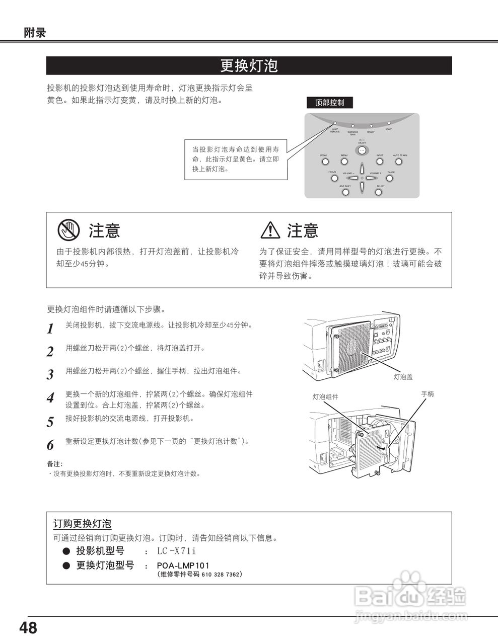 EIKI爱其 LC-X71说明书:[5]