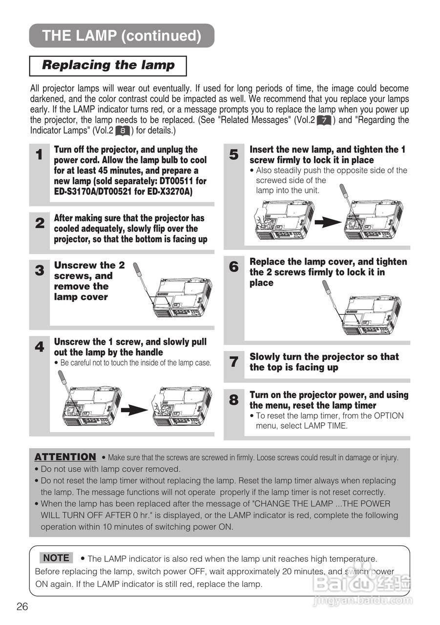 日立 ED-X3270A投影机说明书:[3]