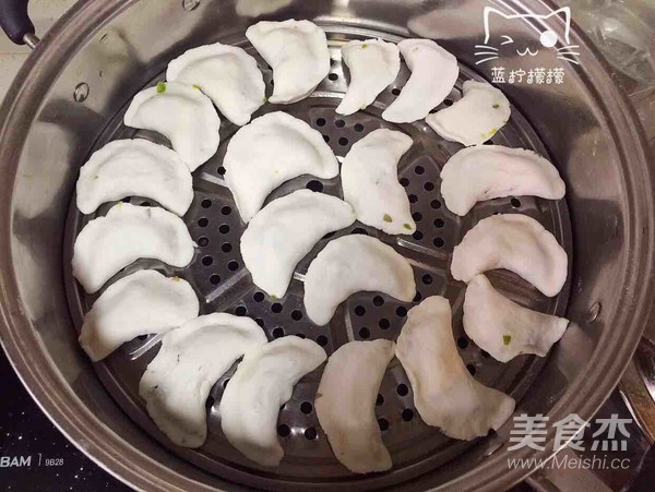 豆角鸡蛋水晶饺