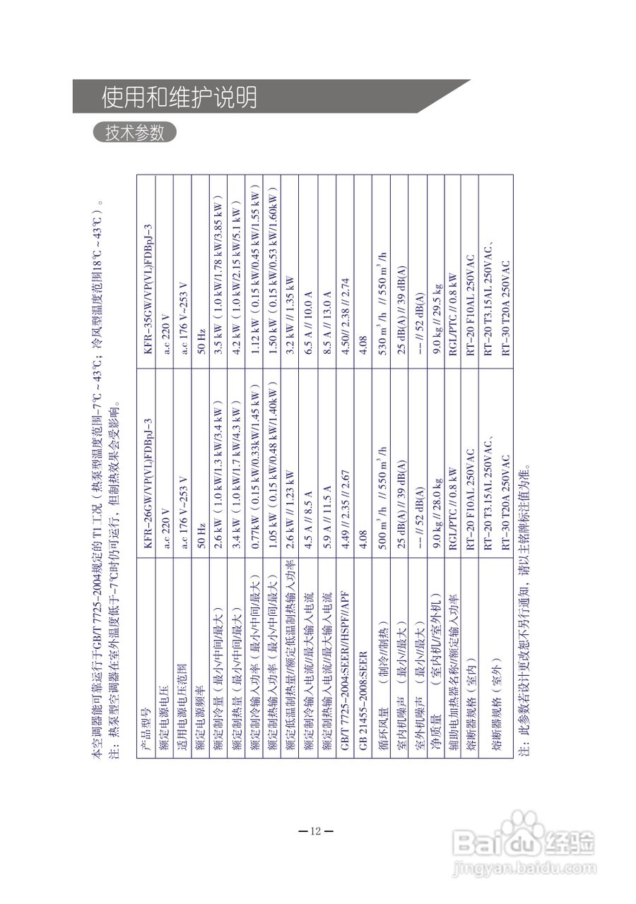 科龙KFR-26GW/VLFDBpJ-3空调挂机使用安装说明书:[2]