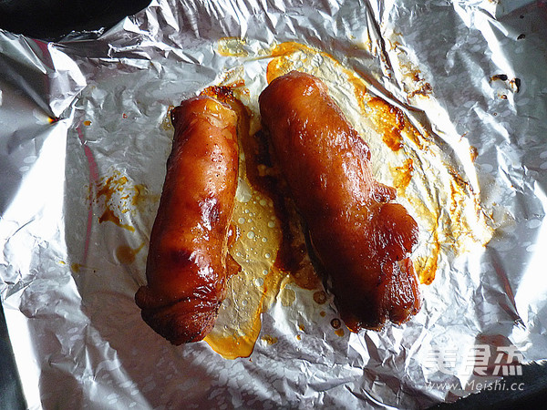 叉烧鸡腿卷的做法