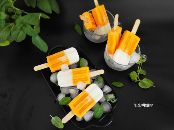 #《风味人间》美食复刻大挑战#芒果酸奶冰棒