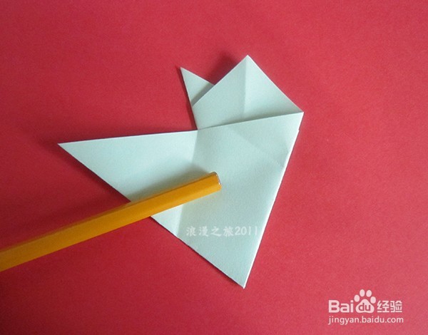 儿童趣味手工剪纸----五折窗花折剪方法四