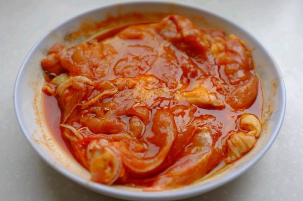 香辣黑椒鸡腿排