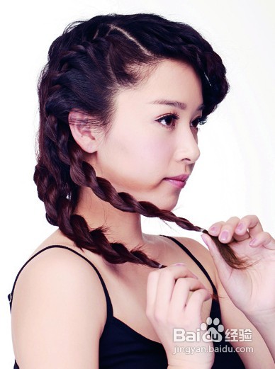 简单刘海编发步骤