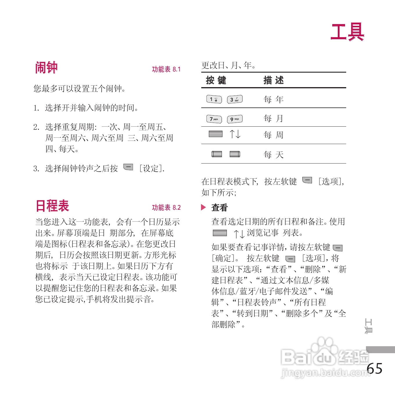 LG KE970手机使用说明书:[16]