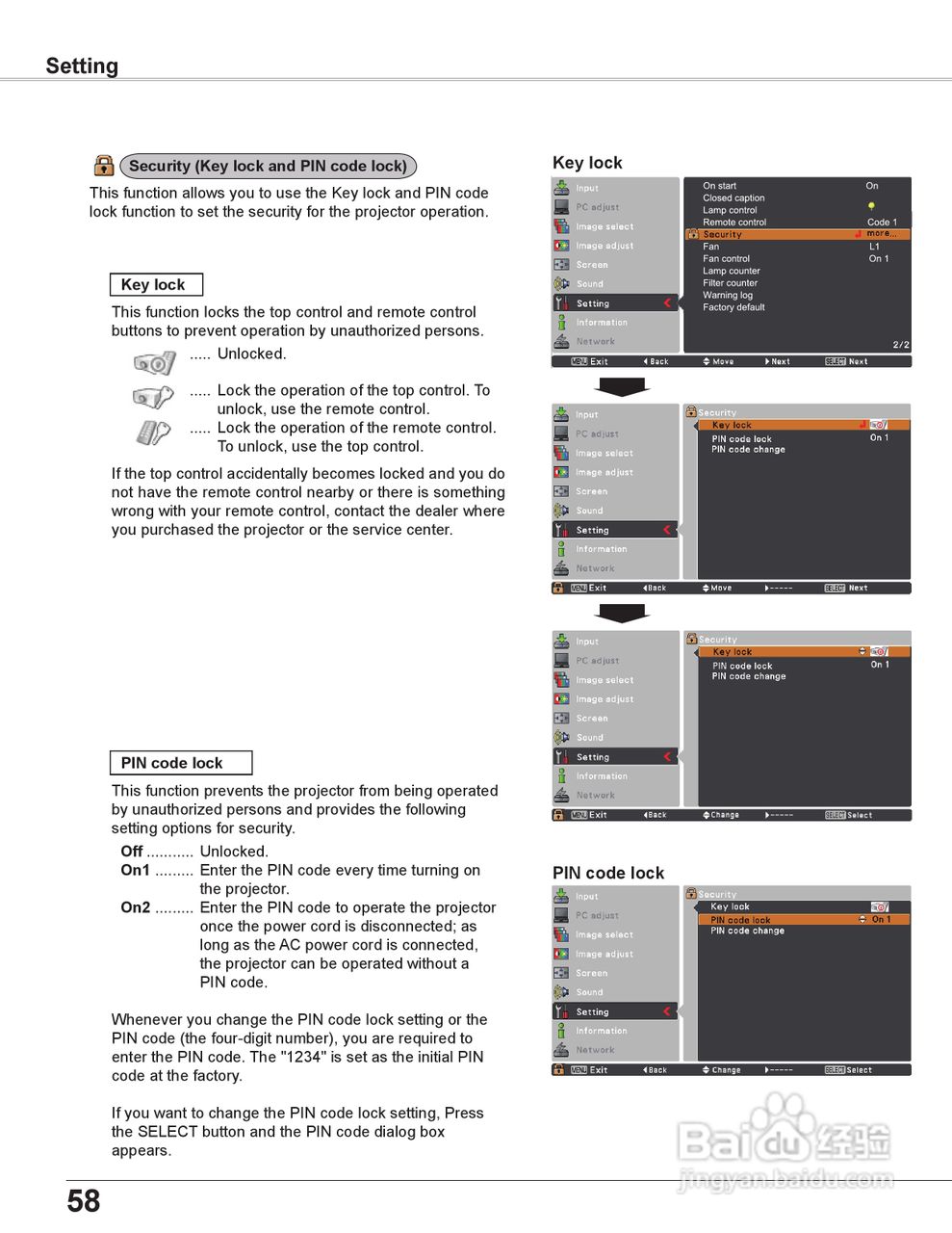 EIKI爱其 LC-XB43N投影机说明书:[6]
