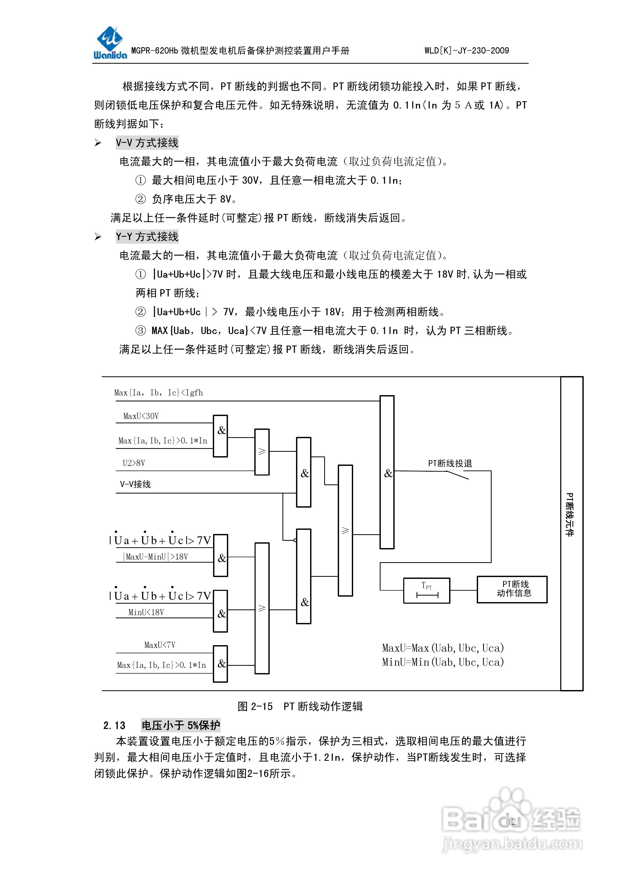 MGPR-620Hb微机型发电机后备保护测控装置用户手册:[2]