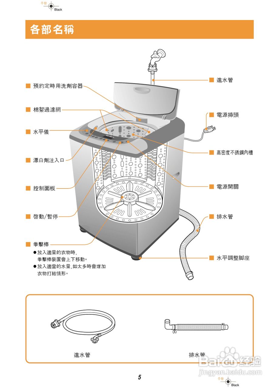 歌林BW-1200S型洗衣机使用说明书:[1]
