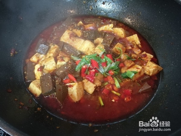 教你做香辣鸭血豆腐