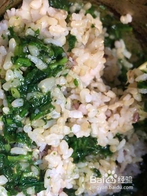 春天鲜爽的咖喱荠菜糙米饭(素食无油)的做法