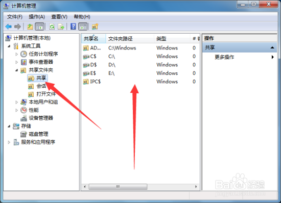 关闭windows7系统系默认的共享文件夹