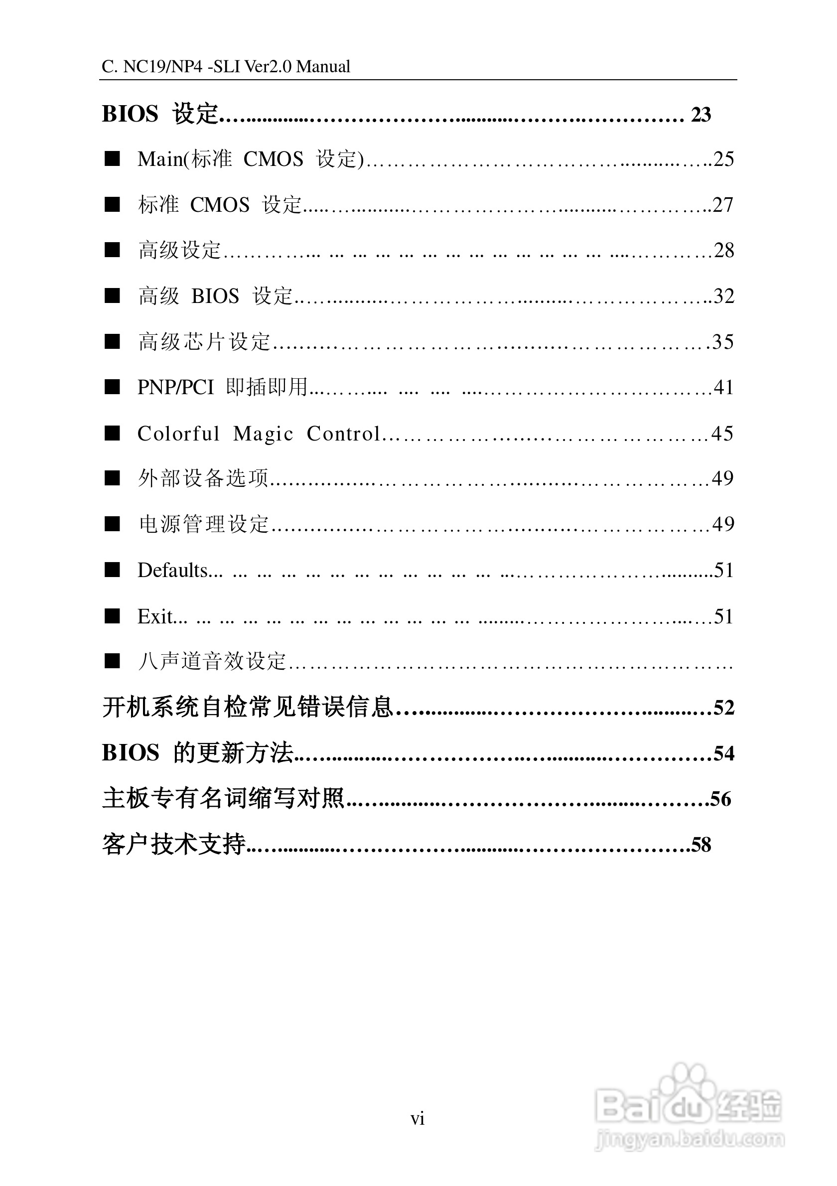 七彩虹C.NC19 -SLI Ver2.0型主板说明书:[1]