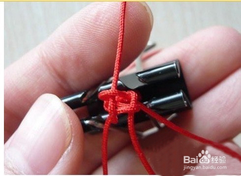 手工DIY 金刚结手链的编法教程