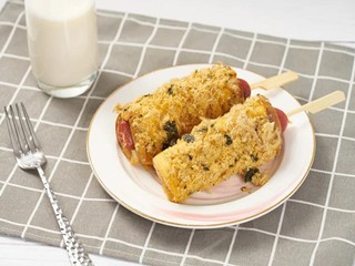 肉松海苔热狗棒怎么做