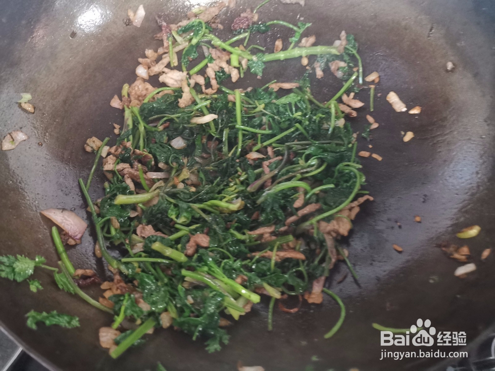 猪肉丝炒香菜段