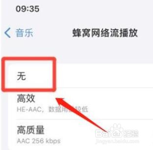 苹果音乐如何关闭蜂窝网络流播放？