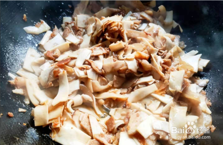 杏鲍菇炒肉片的做法