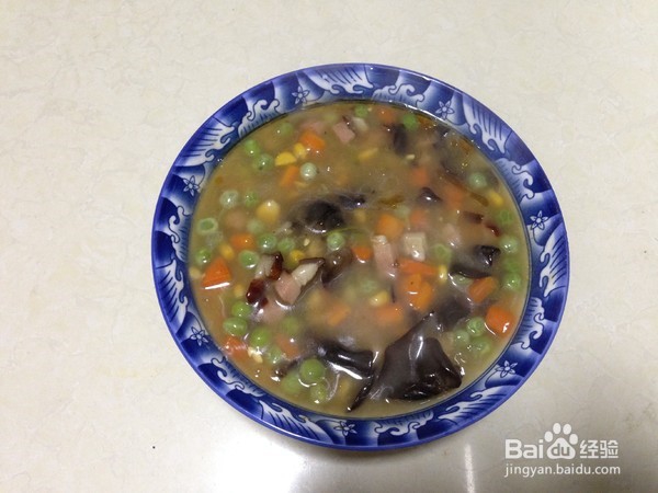 五色酸辣羹的制作方法