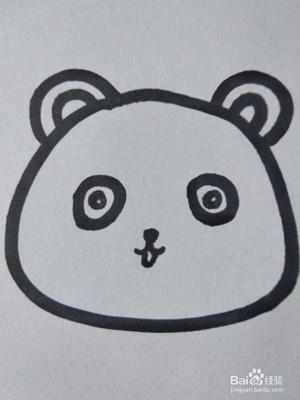 小熊的简笔画怎么画