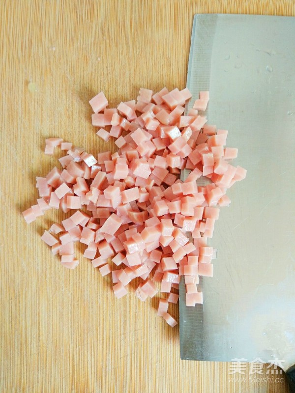 一次发酵香葱火腿花卷