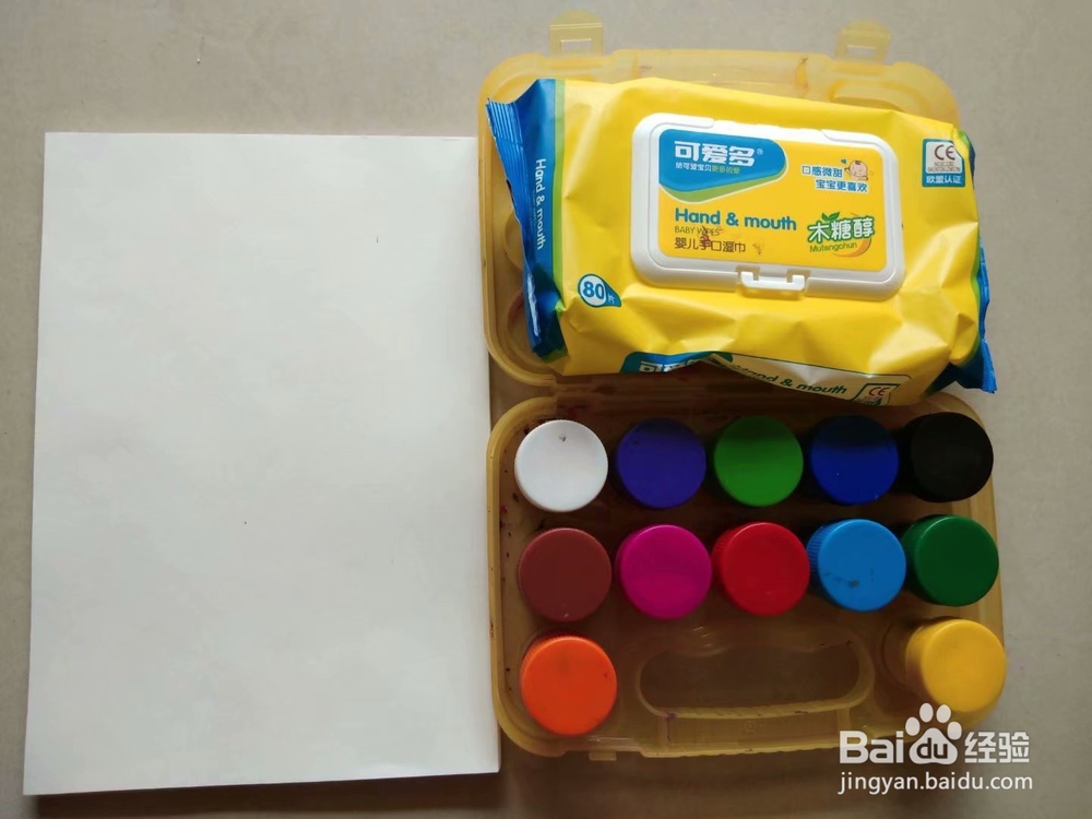 创意手指画——鸭子