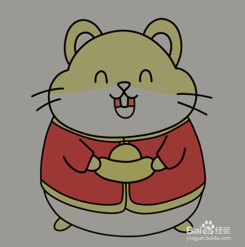 如何手工画卡通老鼠的简笔画?
