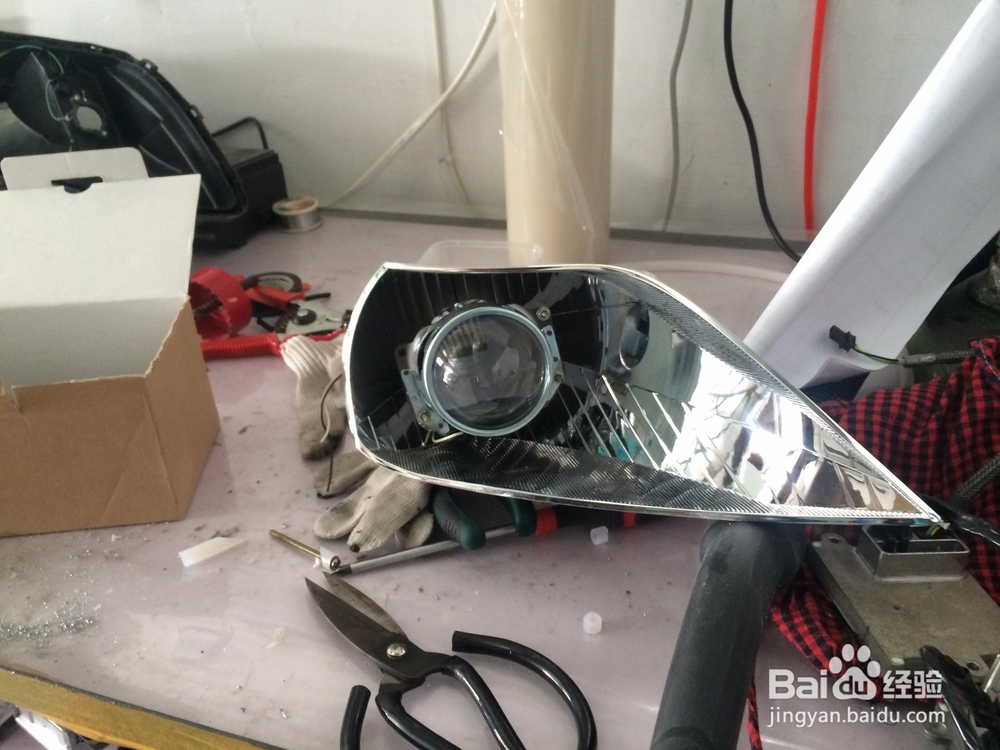 起亚k2改灯全程