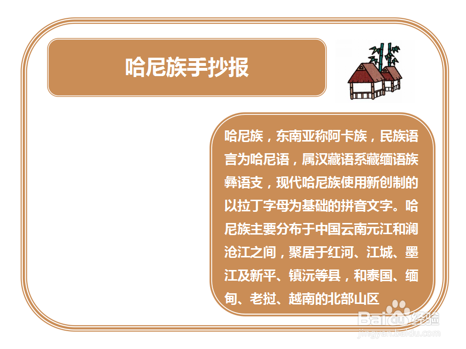 哈尼族手抄报