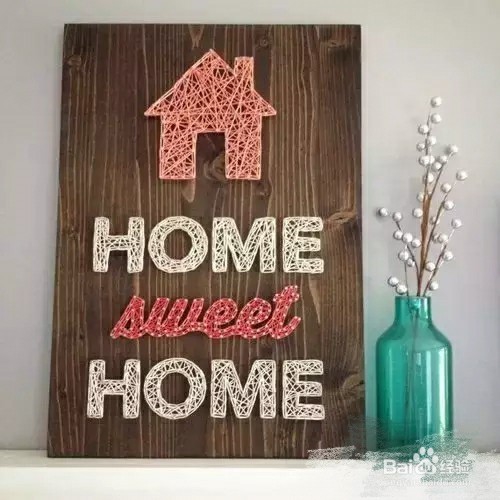 毛线手工，创意装饰画