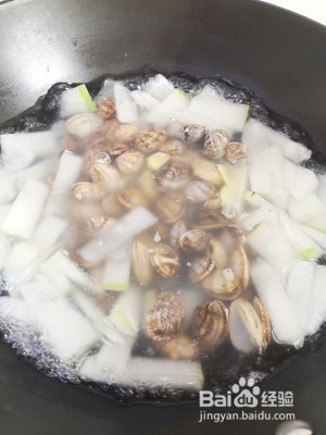 养生食补蛤蜊冬瓜汤的做法