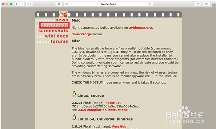 「Avidemux」支持MAC免费简易影片切割转文件
