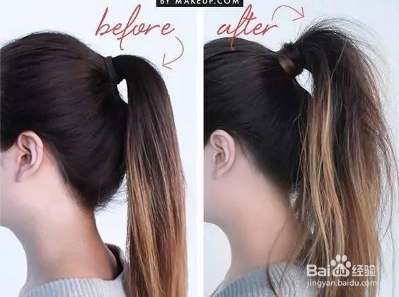 发量少怎么扎马尾图解