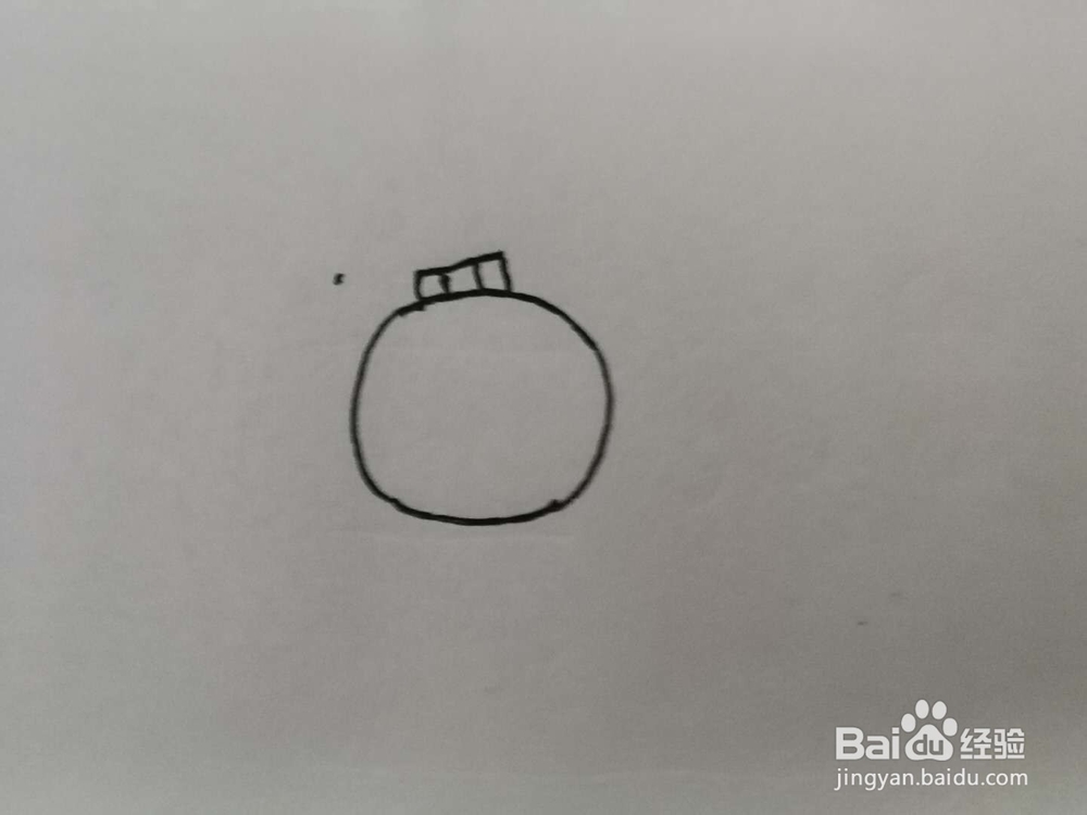 简笔画特制的指南针