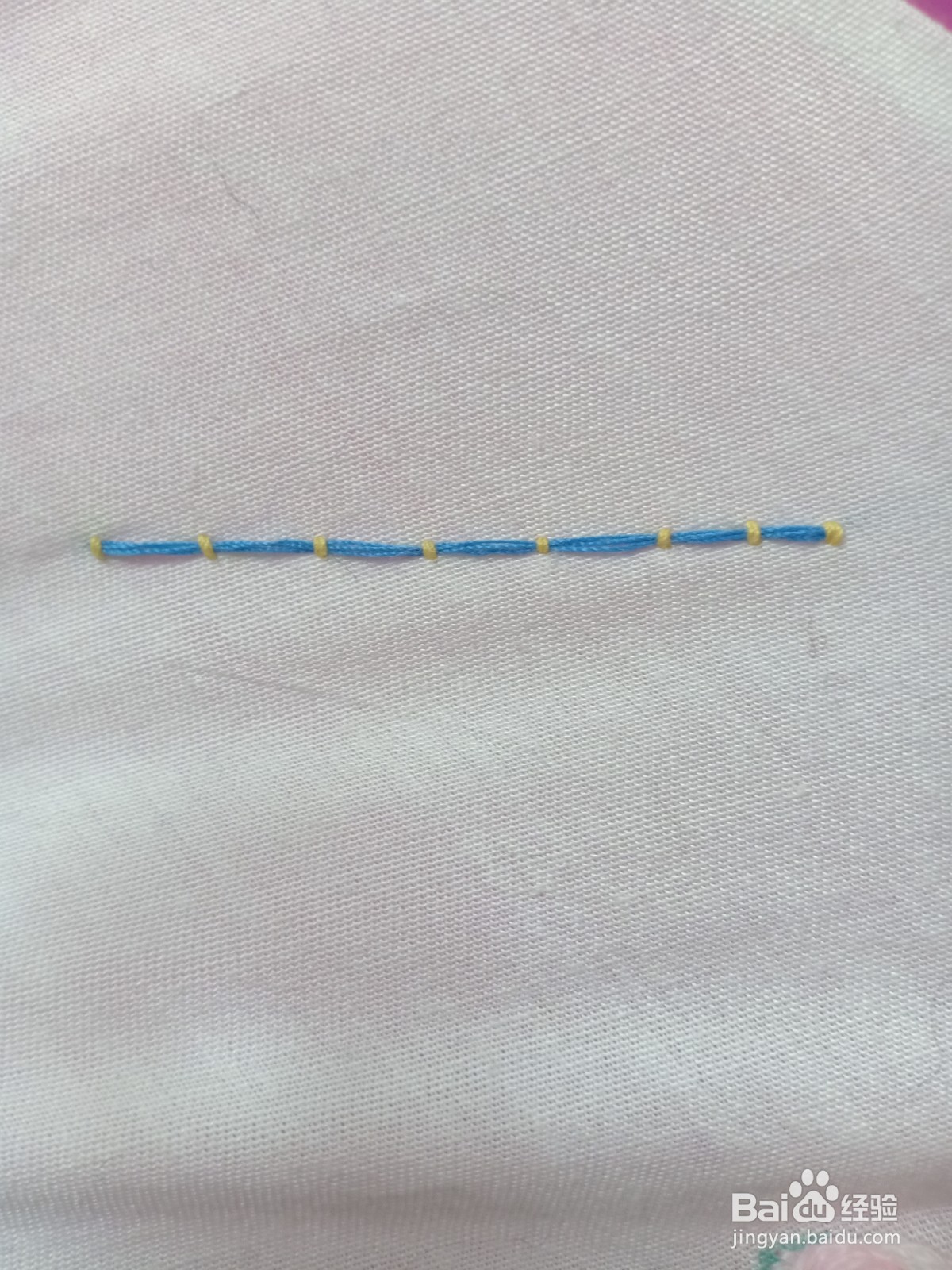 钉线绣绣法教程