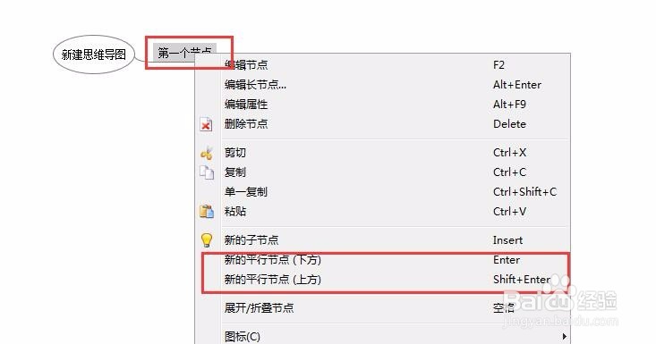 freemind如何创建子节点,并排序且控制在一侧