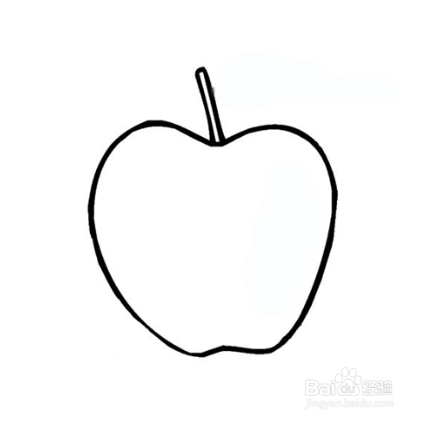 简笔画-如何画苹果的简笔画