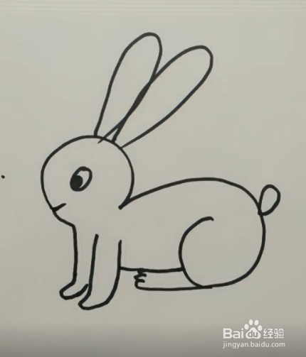 怎样简笔画小白兔子
