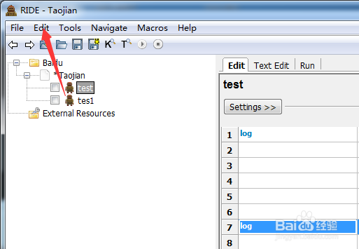 robotframework表格怎么删除行