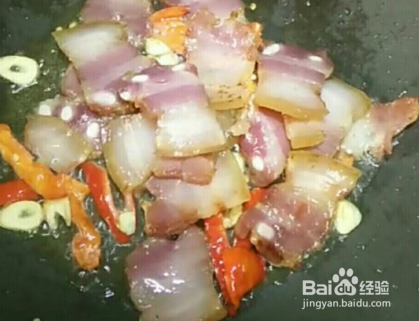 好吃的竹笋炒腊肉