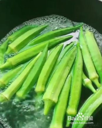 秋葵的个人炒法