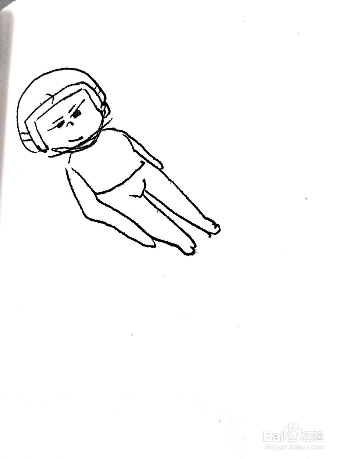 钢架雪车运动员线描画怎么画