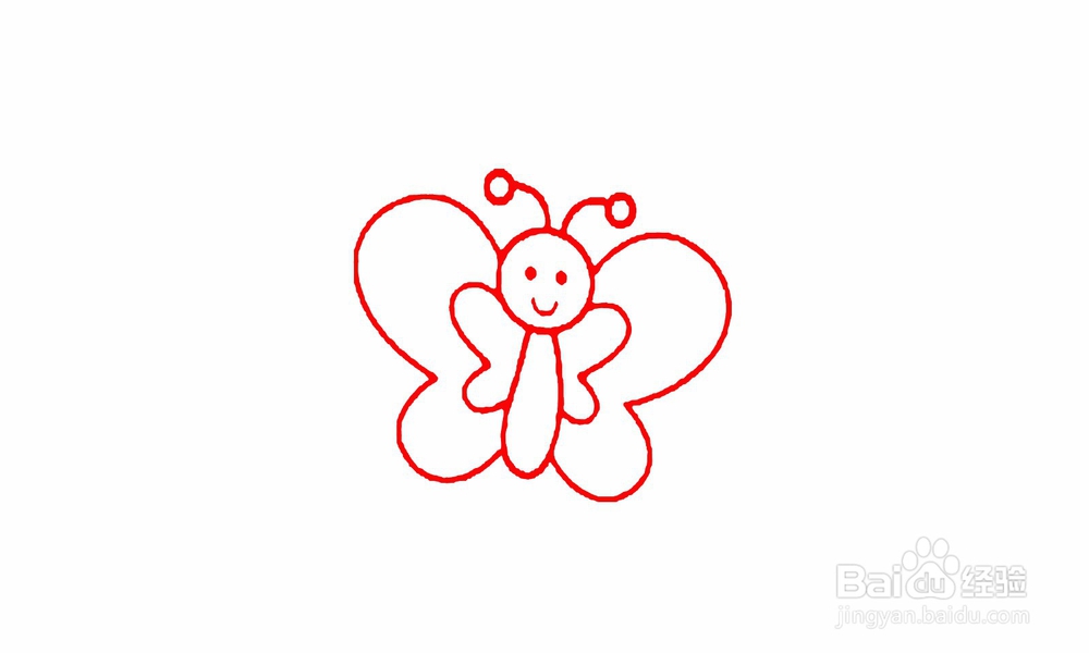 简笔画蝴蝶怎么画