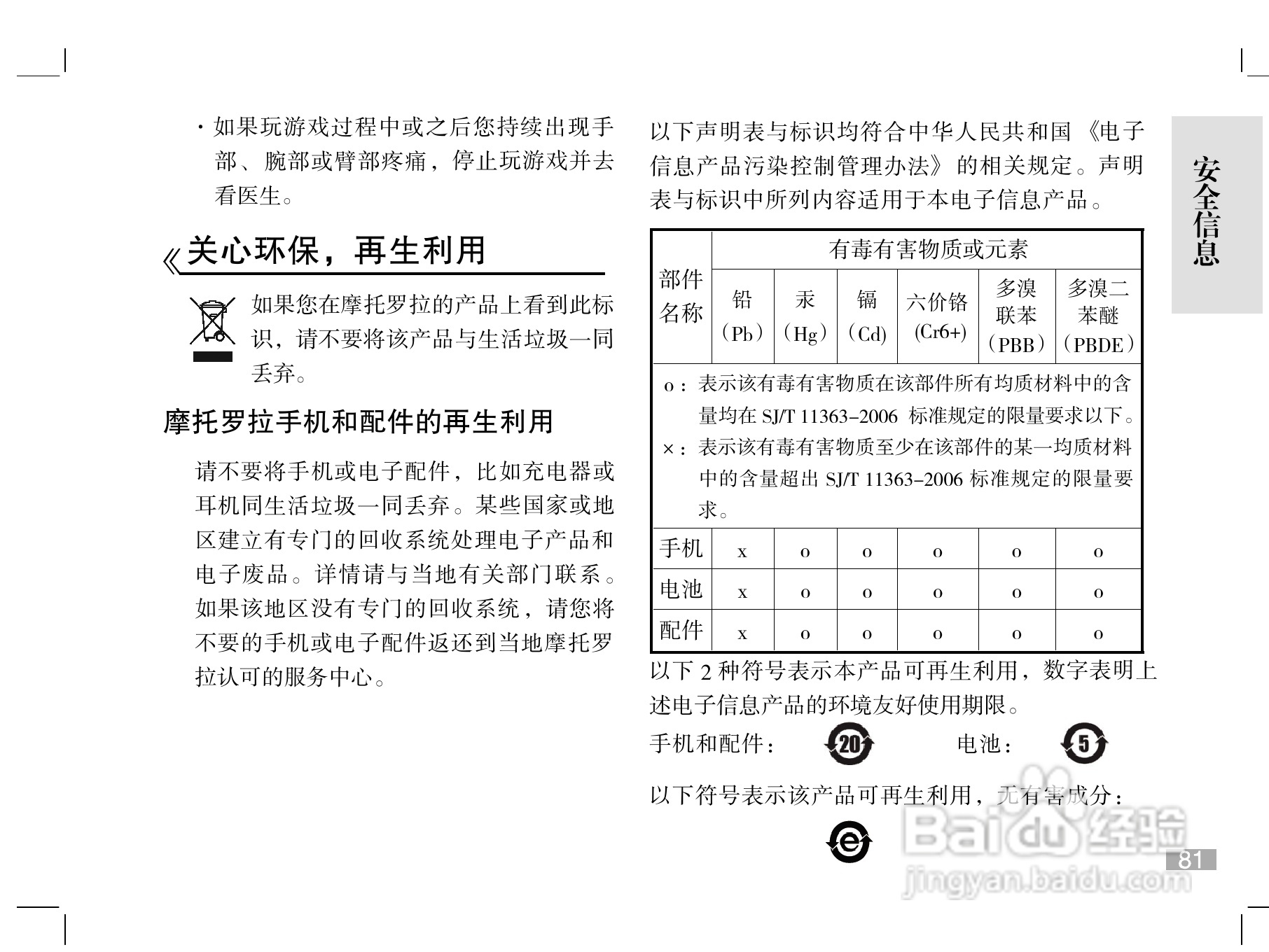摩托罗拉W510手机使用说明书:[9]