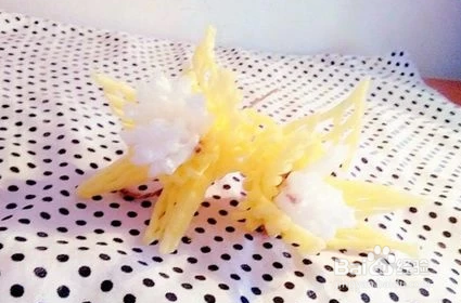 泡沫网套做花朵教程